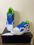 Puma Blue & White Coloblock Shoes (Box Packaging)