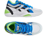 Puma Blue & White Coloblock Shoes (Box Packaging)