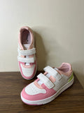 Missy White & Pink Colorblock Perforated Shoes