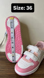 Missy White & Pink Colorblock Perforated Shoes