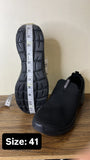 Skechers Solid Black Slip On Shoes