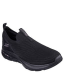 Skechers Solid Black Slip On Shoes