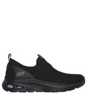 Skechers Solid Black Slip On Shoes
