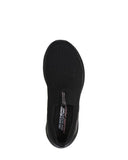 Skechers Solid Black Slip On Shoes