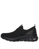 Skechers Solid Black Slip On Shoes