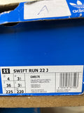 Adidas grey Swift Run shoes (Box Packaging)