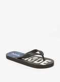 Aqua mode printed flip flops