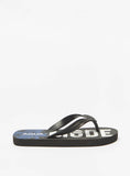 Aqua mode printed flip flops