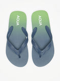 Aqua tie & Die printed flip flops
