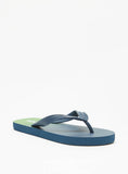 Aqua tie & Die printed flip flops