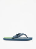 Aqua tie & Die printed flip flops
