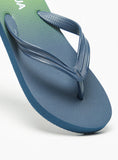 Aqua tie & Die printed flip flops