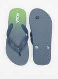 Aqua tie & Die printed flip flops