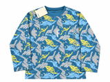 Juniors blue all over dino printed shirt