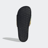 Adidas black floral slides