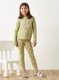 Juniors Green Flower Little More Kindness Tshirt