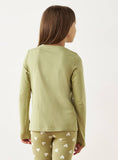 Juniors Green Flower Little More Kindness Tshirt