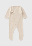 Matalan beige breathable knitted bow sleepsuit (winter)