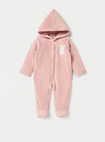 Juniors Pink Bunny Fleece Sleepsuit (Winter)