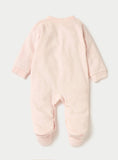 Juniors Pink Embossed Closedfeet Fleece Sleepsuit (Winter)