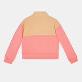Nike Beige & Pink Colorblock Fleece Lined Pullover (Winter)