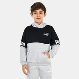 Puma Grey & Black Colorblock Fleece Lined Hoodie (Winter)