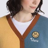Vans Multi Color Checkered Knitted Button Down Pullover (winter)