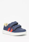 Shoexpress solid navy stripe shoes (Box Packaging)