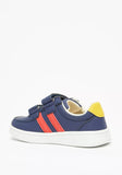 Shoexpress solid navy stripe shoes (Box Packaging)