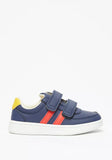 Shoexpress solid navy stripe shoes (Box Packaging)
