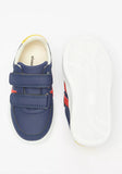Shoexpress solid navy stripe shoes (Box Packaging)