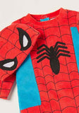 Spiderman Fleece Closedfeet sleepsuit with cap (Winter)