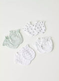 Juniors green floral headband & mittens (set of 8)