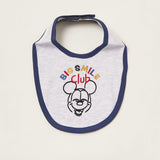 Juniors Dianey Grey-Big Smile Club (Mickey) Bib