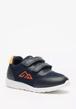 Oaklan navy textured with orange logo shoes (New)