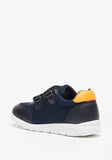 Oaklan navy textured with orange logo shoes (New)