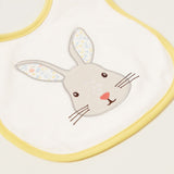 Juniors rabbit bib with snap button