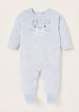 Juniors blue bear fleece sleepsuit (Winter)