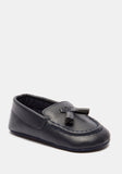 Barefeet black infant loafers shoes