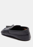 Barefeet black infant loafers shoes