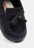 Barefeet black infant loafers shoes