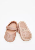 Barefeet copper shimmers ballerina infant shoes