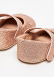 Barefeet copper shimmers ballerina infant shoes