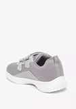 Oaklan solid grey textured double strap shoes (New)