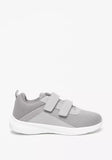 Oaklan solid grey textured double strap shoes (New)