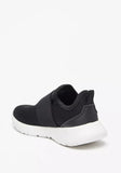 Oaklan black strap slip on shoes