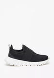 Oaklan black strap slip on shoes