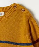 Juniors mustard knitted pullover