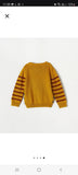 Juniors mustard knitted pullover