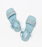 Little missy blue embellished sandals